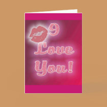 Love you Kisses cards