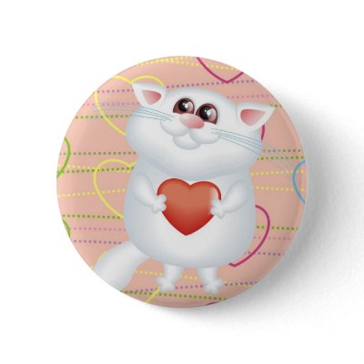 Love You Kitty. Love You Kitty button by kidsonly. Sweet little pin to keep or give.