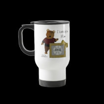 Love You Mom Bear Personalized Photo Travel Mug by SmilinEyesTreasures Love You Mom Bear Personalized Photo Travel Mug