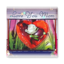 Love You Mom Magnet by elenaind Love You Mom Magnet