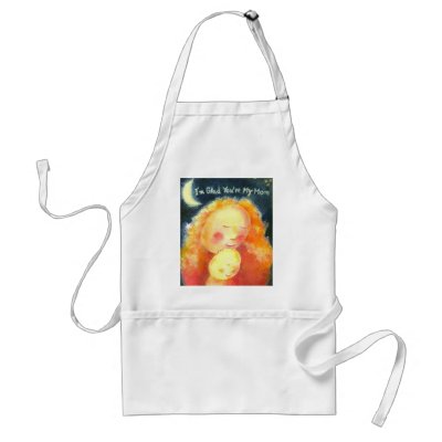 Love you, Mom: Mother's Day Apron by daphne1024