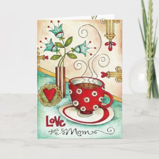 Love You Mom... Mother's Day Card zazzle_card