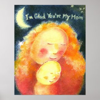Love you, Mom: Mother's Day Poster print