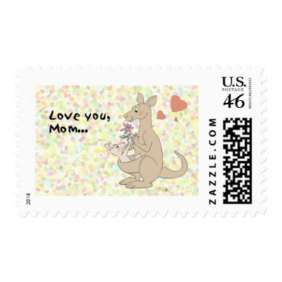 Love you, mom postage by jsoh