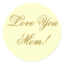 LOVE YOU MOM. UK stickers