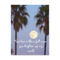 Love You _ Postcard by ELENNE Love You _ Postcard