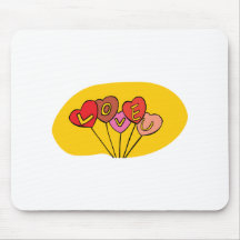 Love You Valentines Day Mouse Pads