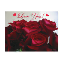 Love You w/ hearts - postcard by Angie529 Love You w/ hearts - postcard