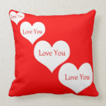 Love You With Hearts American MoJo Pillow american mojo pillows
