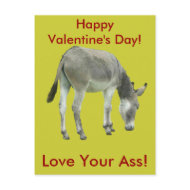 Love Your Ass Valentine's Day Postcard postcard