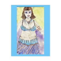 Love Your Curves Belly Dancer Postcard