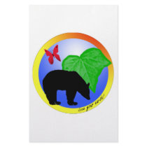 Love Your Earth Bear and Butterfly Stationery