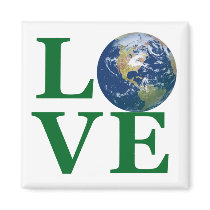 Love Your Earth magnets by artogram Love Your Earth magnets