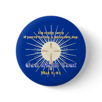 Love Your Enemies Button by RealPotential Love Your Enemies Button