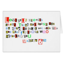 Love your enemies - Matthew 6:44 Cards