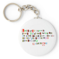 Love Your Enemies Matthew 6:44 Keychains
