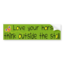 Love your Horse bumper sticker