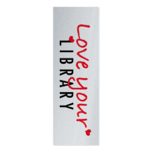 Love your Library Mini Bookmarks (pack of 20) Business Card Template
