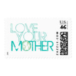 "Love Your Mother" Earth Vintage postage