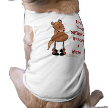Love your 'NEIGH'bor Horse Rescue pet clothing