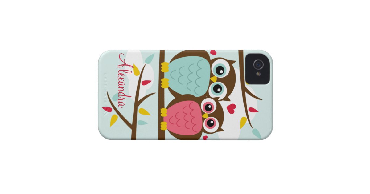 Loveable Owls Iphone Case Zazzle 2155