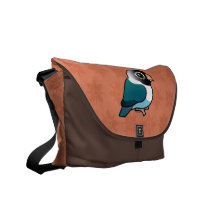 Lovebird enmascarado azul bolsas messenger