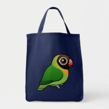 Lovebird Negro-cheeked Bolsa Lienzo