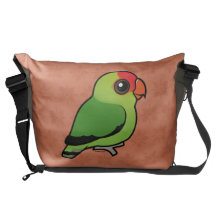 Lovebird Negro-con alas Bolsas Messenger