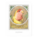 Lovebird Nouveau posters by itsupintheairart Lovebird Nouveau posters