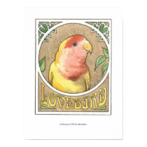 Lovebird Nouveau posters