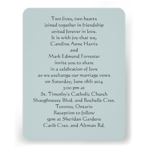 Lovebird Swans in Heart Gazing Wedding Invitation