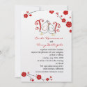 Lovebirds and Cherry Blossoms Wedding Invitations