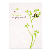 Lovebirds (Blush Pink) Custom Invite