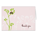 Lovebirds (Blush Pink) Thank You Greeting Card