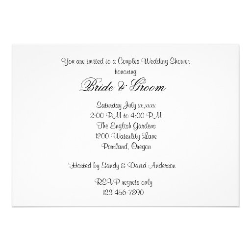 Lovebirds Bridal Couple Wedding Shower Invitation
