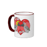 Lovebirds Cartoon Cockatiels Mug
