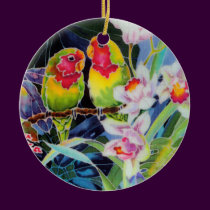 Lovebirds Christmas Tree Ornament Gift