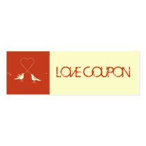 Lovebirds Love Coupon business cards by whupsadaisy Lovebirds Love Coupon business cards