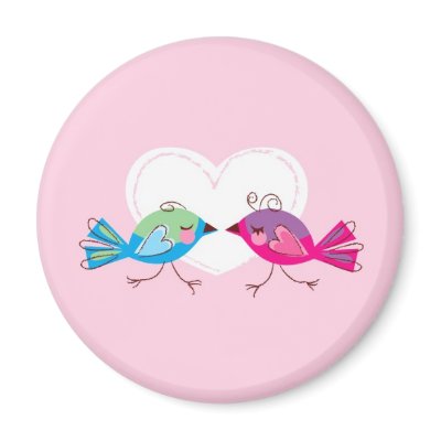 Lovebirds Magnet