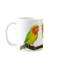 Lovebirds Mug by twopurringcats Lovebirds Mug