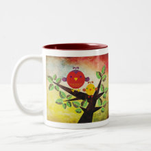 Lovebirds Mug - Great gift for a baby shower, mother's day, new mom, or just for showing your love and affection to that special person!
