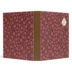 Lovebirds Polka-dot Wedding Planner/Ring Binder binder