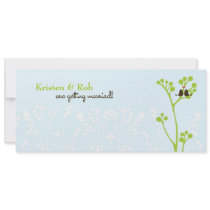 Lovebirds (Powder Blue) Invitation