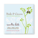 Lovebirds (Powder Blue) Save the Date magnets by poptasticbride Lovebirds (Powder Blue) Save the Date magnets