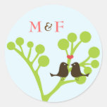 Lovebirds (Powder Blue) Sticker