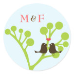Lovebirds (Powder Blue) Sticker