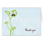 Lovebirds (Powder Blue) Thank You Cards