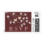 Lovebirds RSVP Postage postage