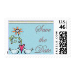 Lovebirds Save the Date Stamp