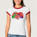 Lovebirds Solomon Island Eclectus Apparel t-shirts by MenagerieMayhem Lovebirds Solomon Island Eclectus Apparel t-shirts
